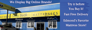   All the big Mattress brands Including Online Brands for you to Try 